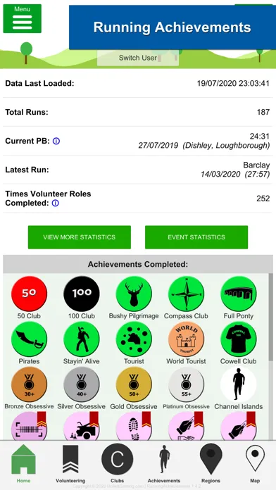Running Achievements (Smadges) Screenshots