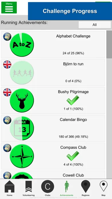 Running Achievements (Smadges) Screenshots