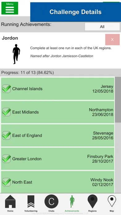 Running Achievements (Smadges) Screenshots