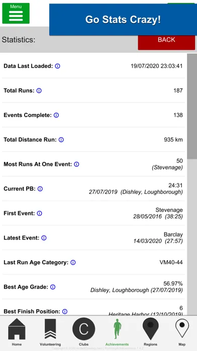 Running Achievements (Smadges) Screenshots
