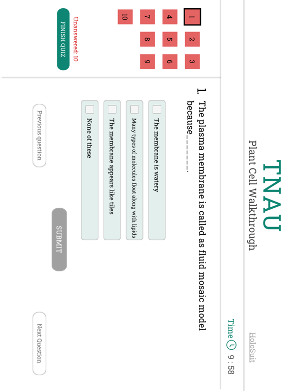 Plant Cell Walkthrough iPad  Screenshots