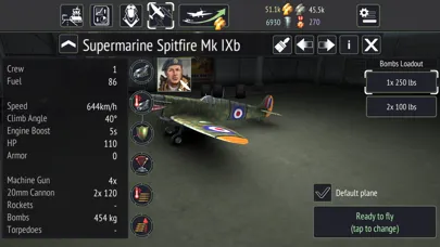 Tangkapan layar Warplanes: WW2 Dogfight FULL