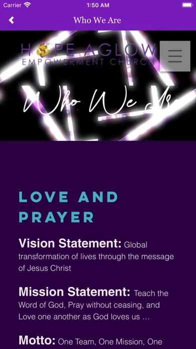 Ảnh chụp màn hình của Hope Aglow Empowerment