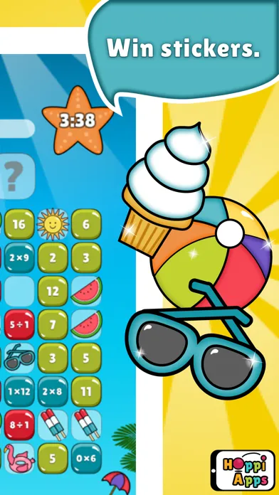 Tangkapan skrin MatHop x÷ math game operation