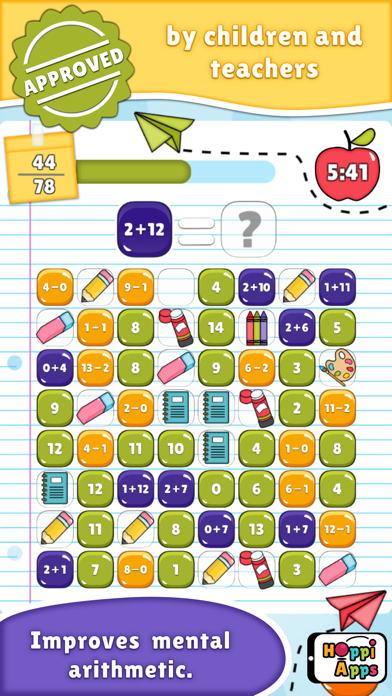 Скриншоты MatHop +/- math game operation