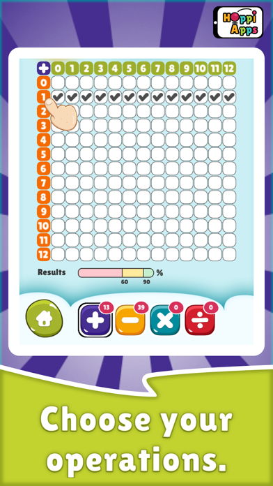 Скриншоты MatHop +/- math game operation