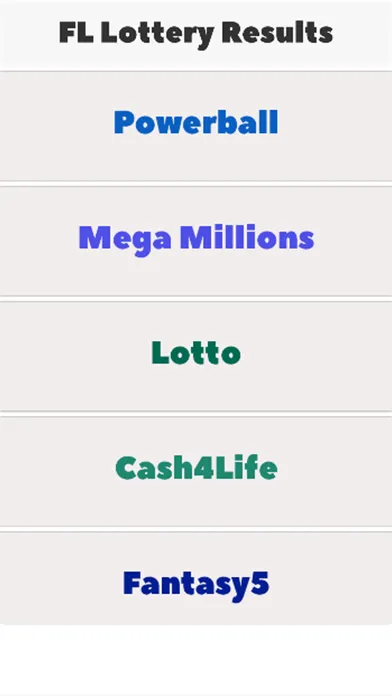 Screenshot di FL Lotto Results
