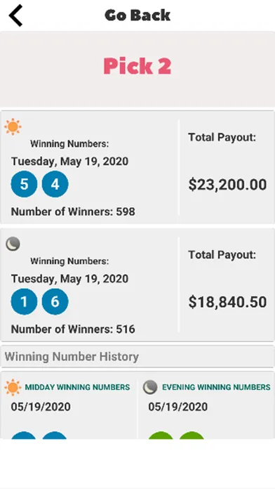 Screenshot di FL Lotto Results