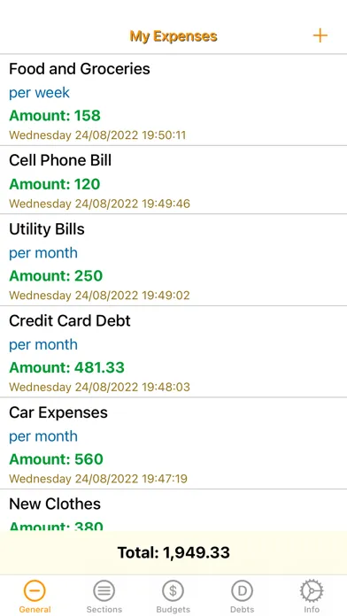 My-Expense سکرین شاٹس