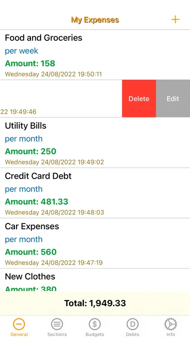 My-Expense سکرین شاٹس