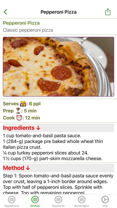 My Recipes: Create and Share Screenshots