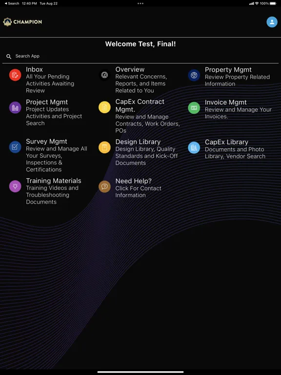 Captures d'écran de CHAMPION – Host Hotels iPad 