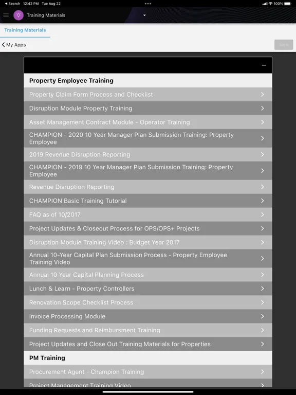 Captures d'écran de CHAMPION – Host Hotels iPad 