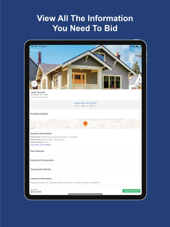 Servicelink Auction iPad  スクリーンショット