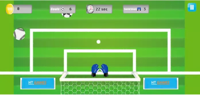 Capturas de tela do Football GoalKeeper