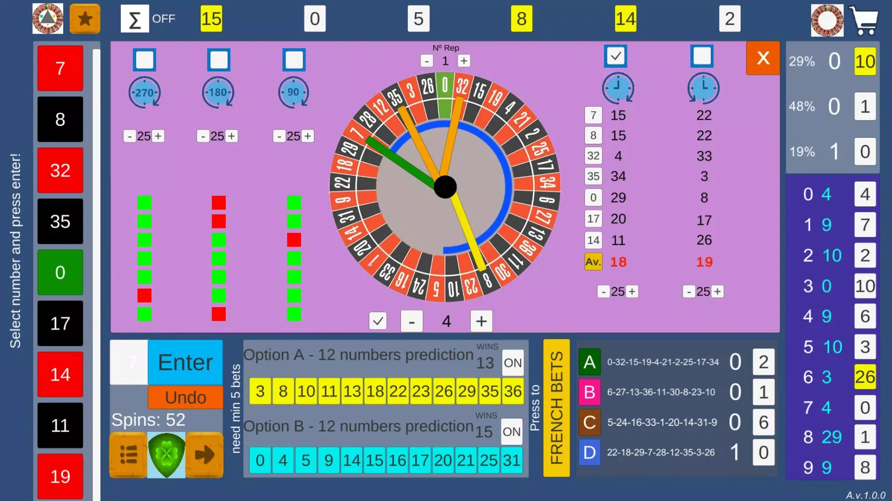 Zrzuty ekranu Roulette Helper Pro