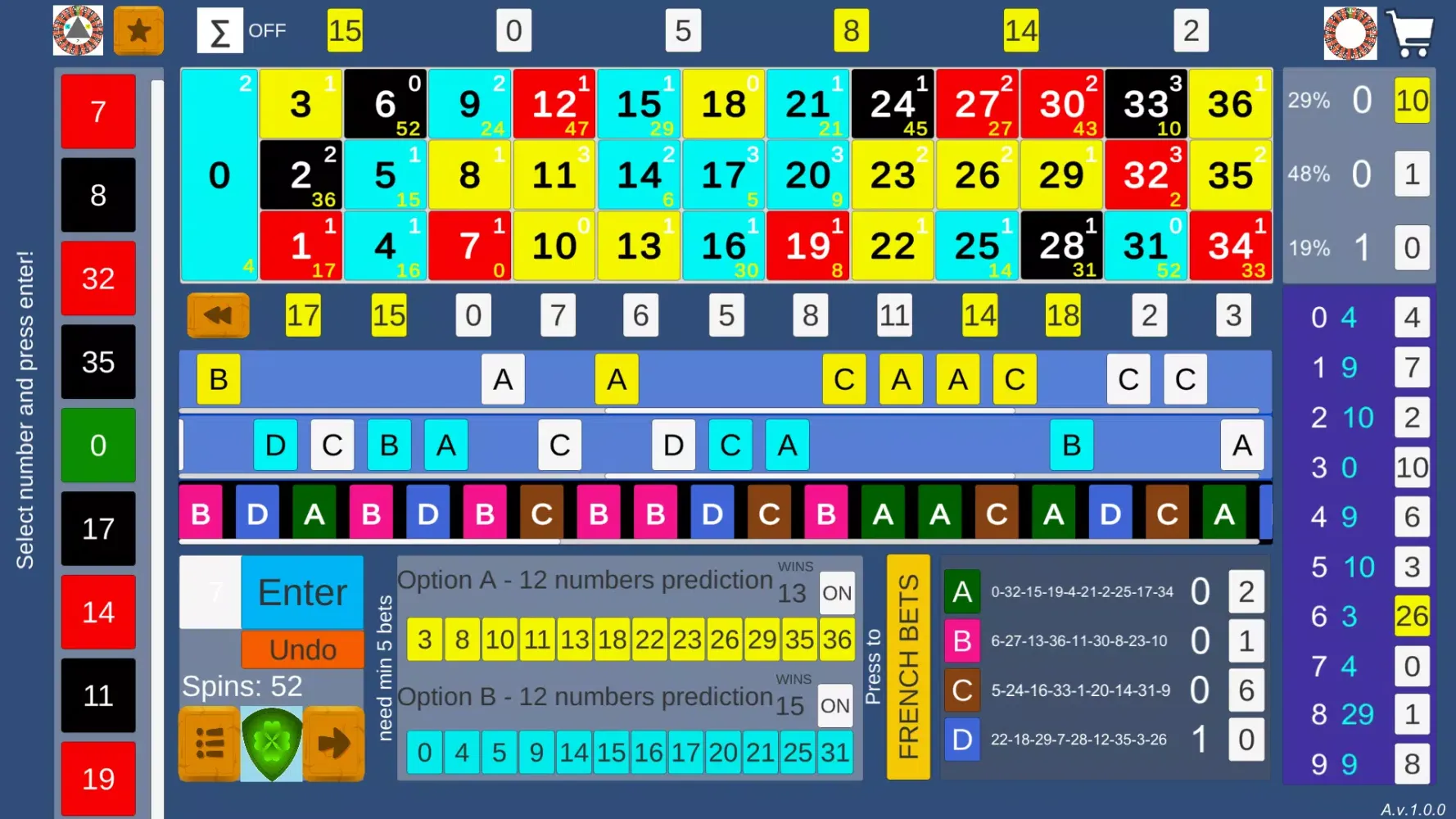 Zrzuty ekranu Roulette Helper Pro