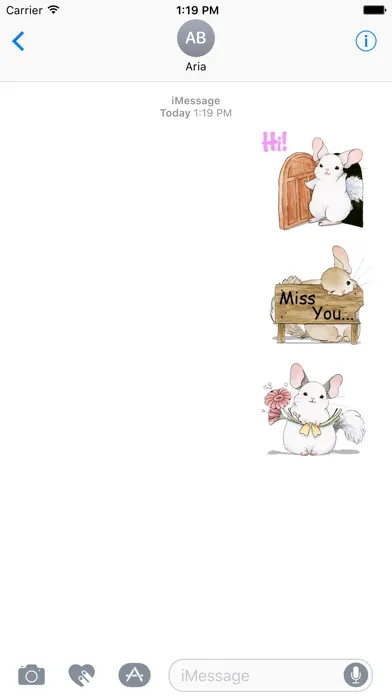 Adorable Chinchilla Sticker Screenshots