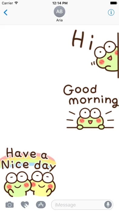 تصاویر Chat With Cute Frog Sticker