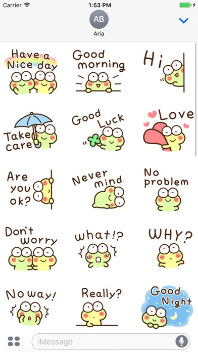 تصاویر Chat With Cute Frog Sticker