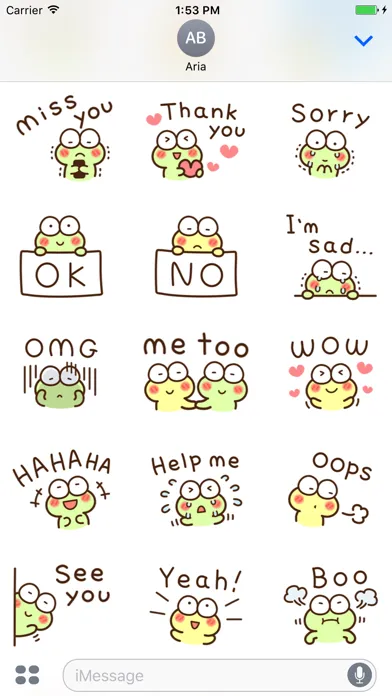 تصاویر Chat With Cute Frog Sticker