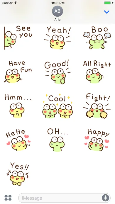 تصاویر Chat With Cute Frog Sticker