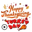 Happy Thanksgiving Sticker Gif Happy Thanksgiving Sticker Gif