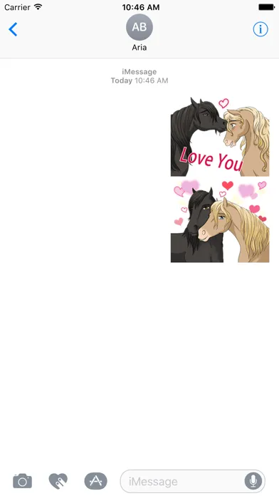 Lovely Horse HorseMoji Sticker Screenshots