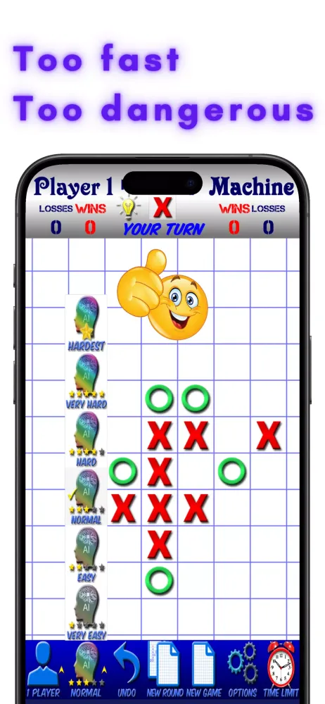 TicTacToe AI - 5 in a Row Screenshots