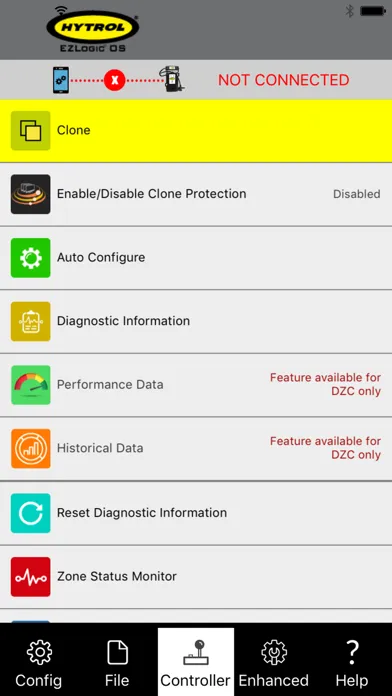 Ảnh chụp màn hình của Hytrol EZLogic OS
