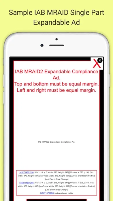 MRAID Ads SDK Tester應用截圖