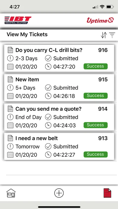 Captures d'écran de IBT Uptime (HelpApp)