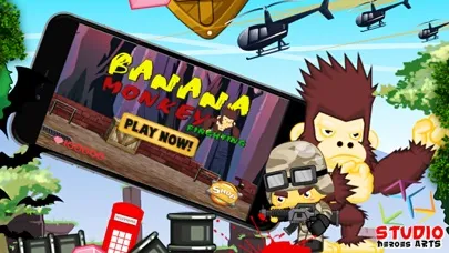 Tangkapan layar Gorilla And Banana Monkey Game 2016