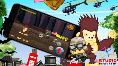 Tangkapan layar Gorilla And Banana Monkey Game 2016