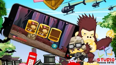 Tangkapan layar Gorilla And Banana Monkey Game 2016