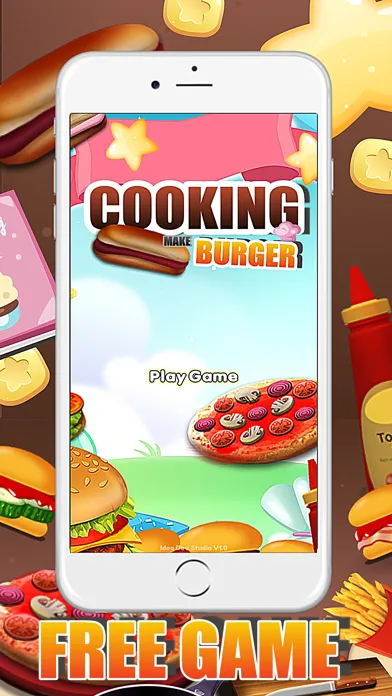 تصاویر Cookie Make Berger Match 3-games maker food hamburger for girls and boys