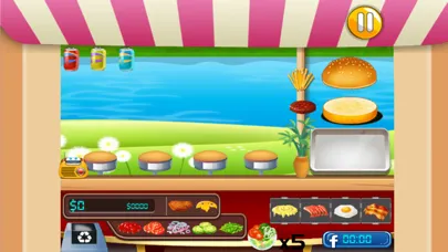 ภาพหน้าจอของ Hamburger Star Cooking Game - maker food burger for girls and boys