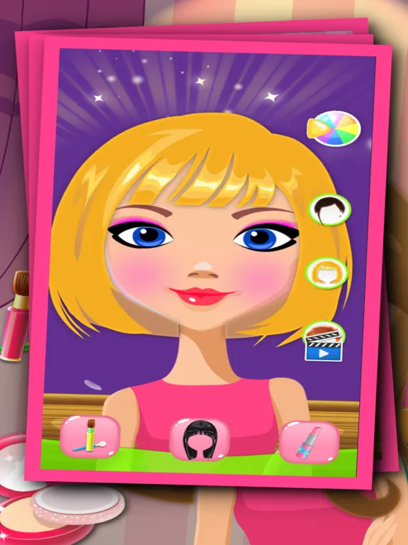 Capturas de pantalla de star hair and salon makeup fashion games free iPad 