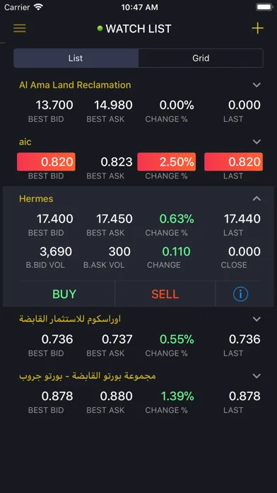 Ảnh chụp màn hình của Arzan Brokerage
