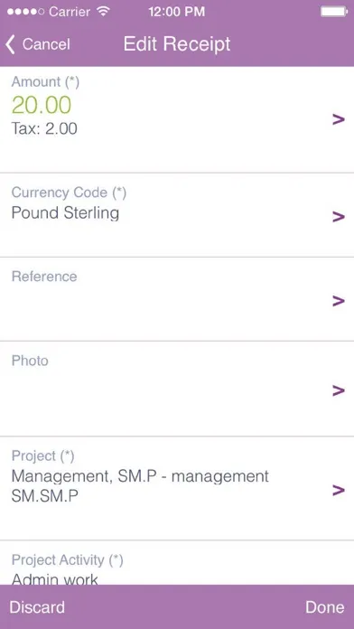 Ảnh chụp màn hình của IFS Trip Tracker 9