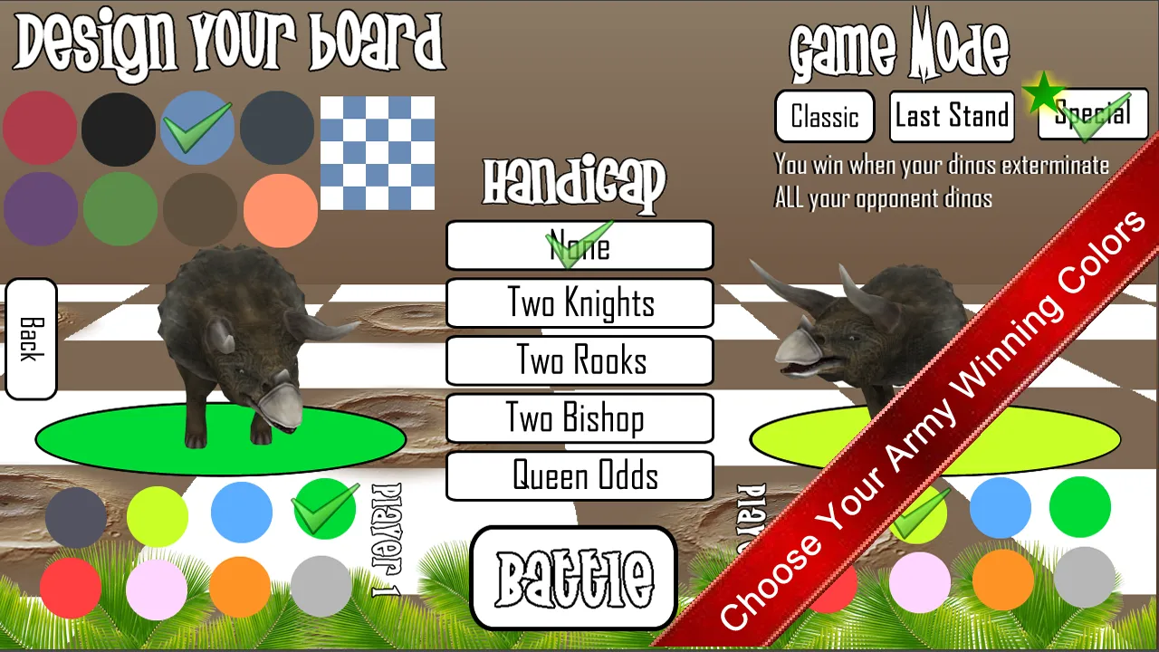 Captures d'écran de Dino Chess