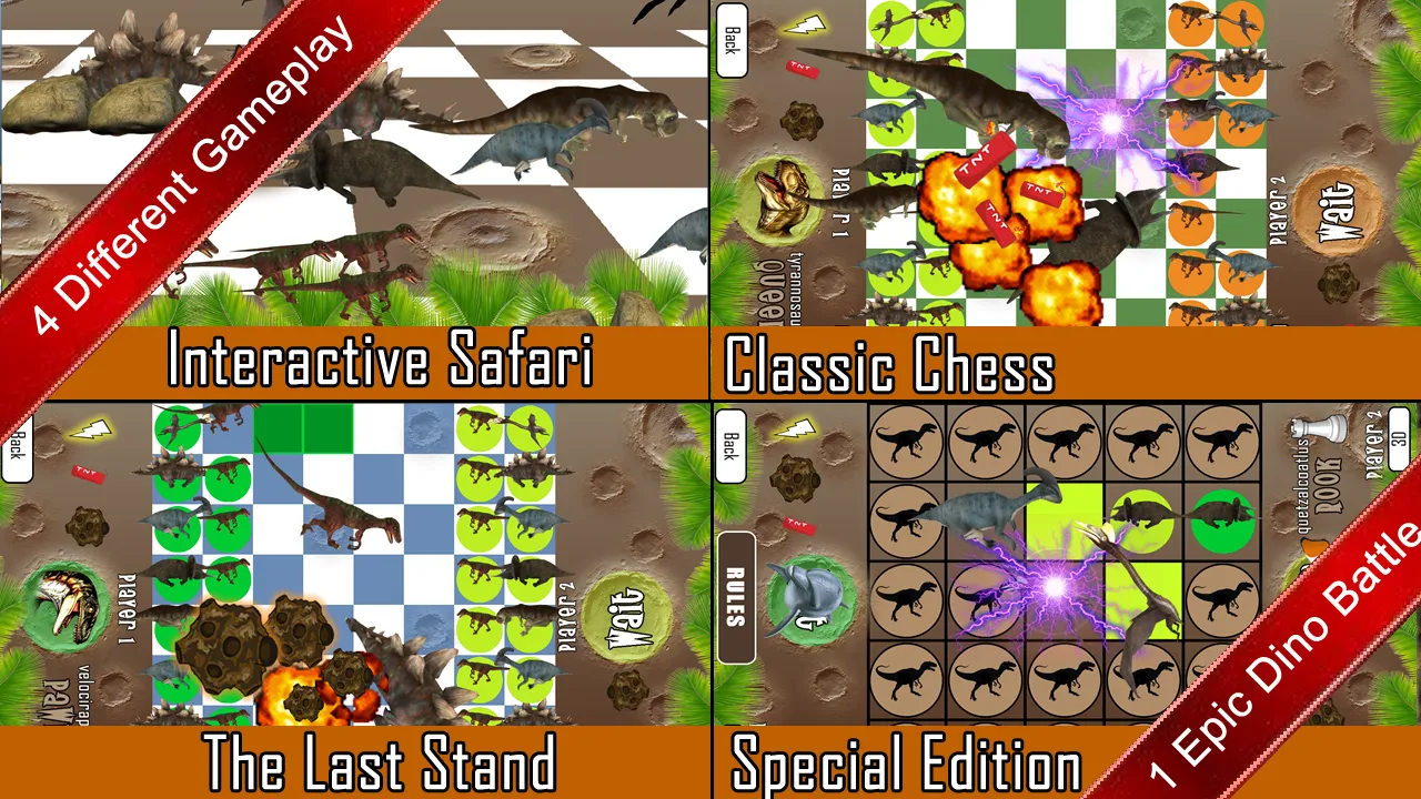 Captures d'écran de Dino Chess