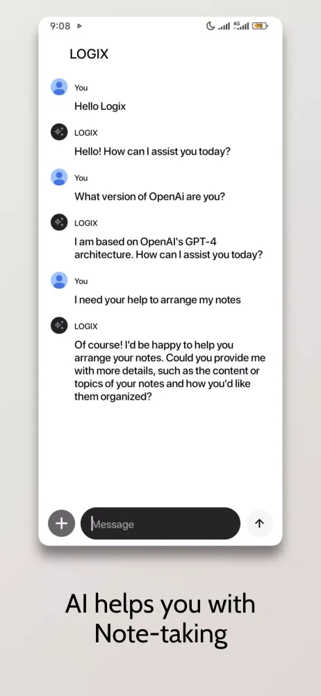 Captures d'écran de Apple's iOS 17 type of Note