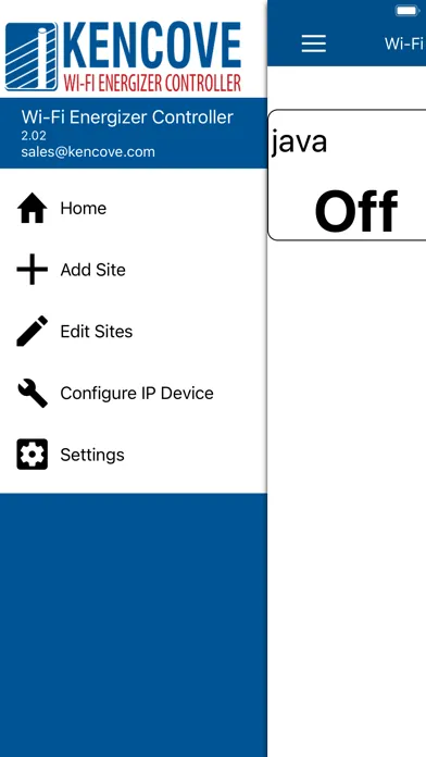 Wi-Fi Energizer Controller Screenshots