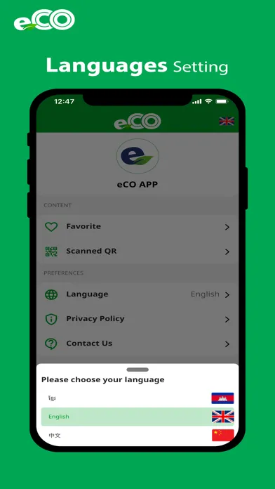 Zrzuty ekranu eCO App Digital & Sustainable
