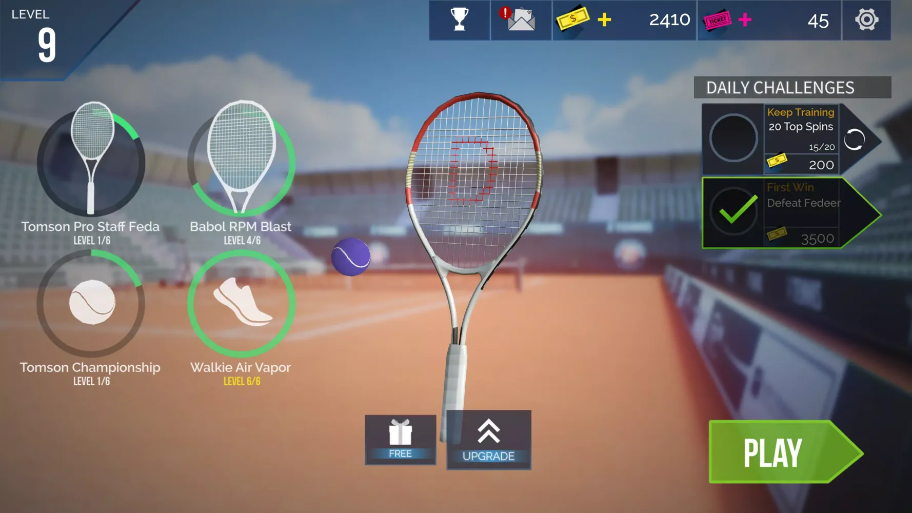 #Tennis Ekran Görüntüleri