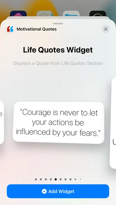 Tangkapan skrin Motivational Quotes - Elevate