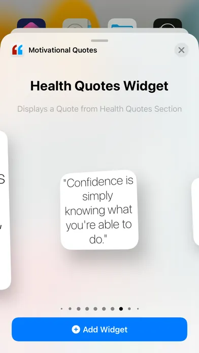 Tangkapan skrin Motivational Quotes - Elevate