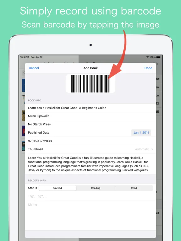 Captures d'écran de Booker - Book Manager iPad 