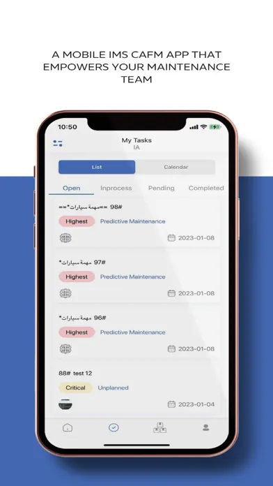 CAFM IMS Screenshots